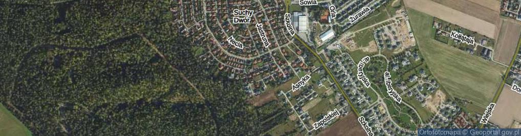 Zdjęcie satelitarne Makuszyńskiego Kornela ul.